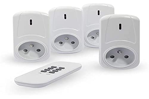 Lot de 4 prises programmateur Wi-Fi 2300W - connectée - Blanc - Chacon main image 0