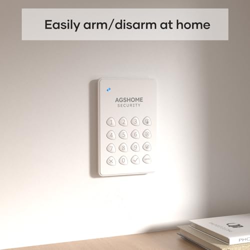 agshome alarme maison sans fil 15 pack wifi alarme sécurité système cambrioleur sans fil 120db, kits de sécurité pour la maison, extensible à volonté compatible avec alexa, google assistant
