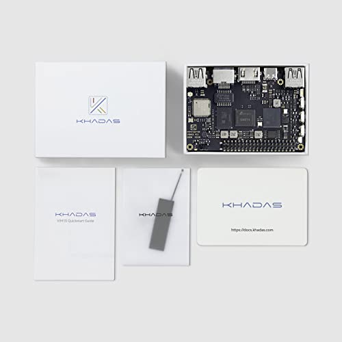 khadas vim1s sbc computer, tv boîte, home assistant box diy domotique, amlogic s905y4, 2.0ghz quad core arm cortex a35 avec 32mb spi flash (2+16gb)