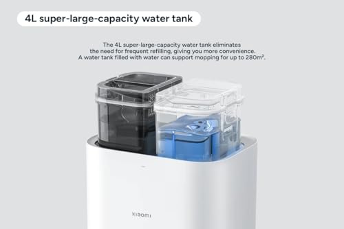 xiaomi robot vacuum x20+ aspirateur robot, station tout en un (puissance d'aspiration de 6000 pa ; 140 min autonomie ; autonettoyage, vidage, séchage et remplissage d'eau ; application/contrôle)