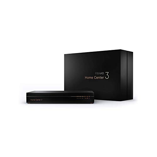 fibaro home center 3 / z wave plus smart home hub, smart home management system, fghc3 eu black