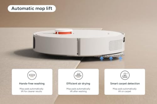 xiaomi robot vacuum x20+ aspirateur robot, station tout en un (puissance d'aspiration de 6000 pa ; 140 min autonomie ; autonettoyage, vidage, séchage et remplissage d'eau ; application/contrôle)