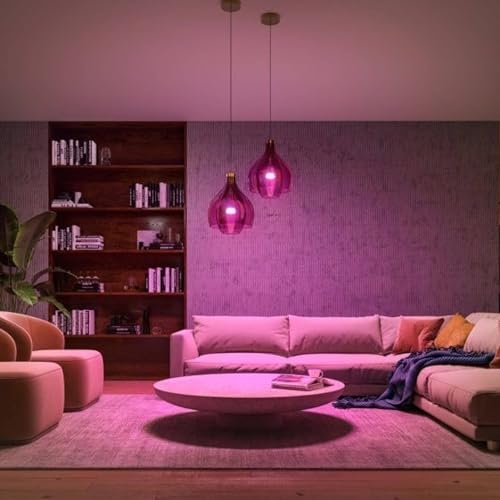 philips hue white & color ambiance, ampoule led connectée e27,equivalent 75w, compatible bluetooth, pack de 2
