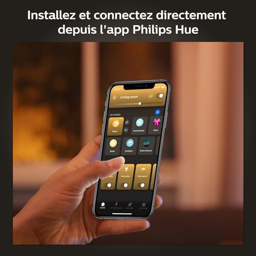 philips hue white, ampoule led connectée e27, pack de 4