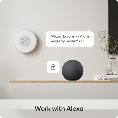 agshome alarme maison sans fil avec camera1080p pour des scénarios de sécurité intelligents, 120db alarme maison connectée 2.4ghz, kit alarme maison sans fil avec camera 9pack compatible avec alexa