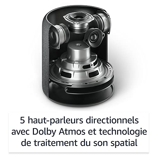 echo studio (nouvelle génération) | notre enceinte connectée bluetooth et wi fi aux meilleures performances audio | avec dolby atmos, son spatial, hub connecté et alexa | anthracite