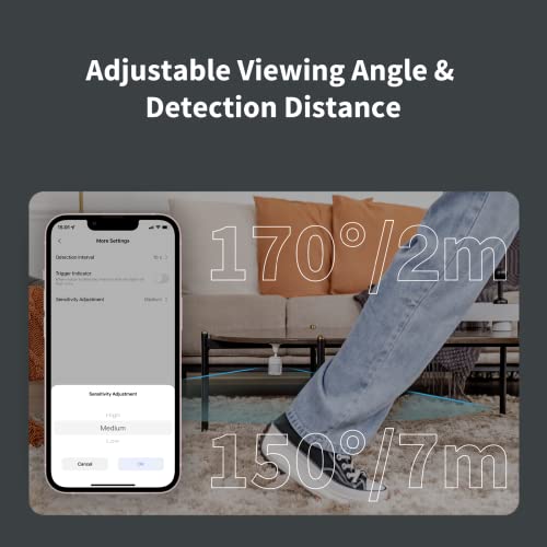 aqara détecteur de mouvement p1(version améliorée), nécessite un hub aqara, autonomie batterie 5 ans, délai de détection paramétrable, pour alarme et domotique, compatible avec homekit, alexa, ifttt