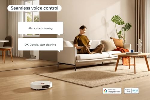xiaomi robot vacuum x20+ aspirateur robot, station tout en un (puissance d'aspiration de 6000 pa ; 140 min autonomie ; autonettoyage, vidage, séchage et remplissage d'eau ; application/contrôle)