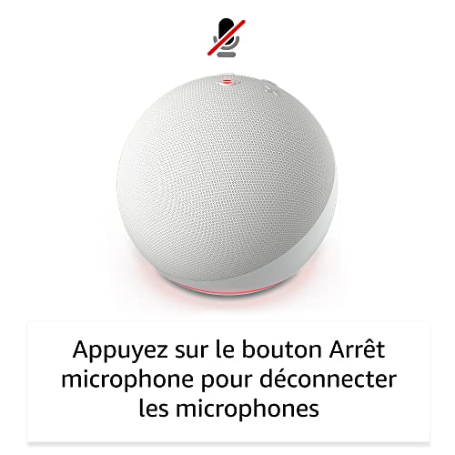 echo dot (nouvelle génération) | enceinte connectée bluetooth et wi fi au son puissant encore plus imposant, avec alexa | blanc