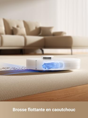 dreame d10 plus gen 2 robot aspirateur laveur avec vidange automatique poussière, stocke jusqu'à 90 jours de poussière, navigation lidar, aspiration 6000pa tapis et poils d'animaux, batterie 285 min
