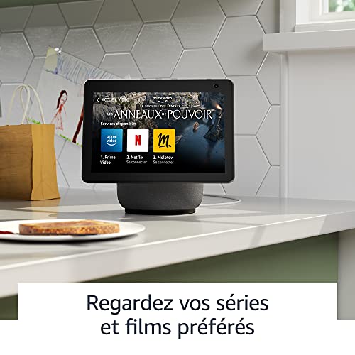 echo show 10 (nouvelle génération) | Écran connecté hd avec mouvement et alexa, anthracite