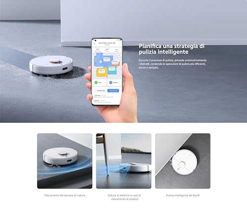 xiaomi robot vacuum x10, aspirateur intelligent, collecte rapide de la poussière, vidange automatique, nettoyeur laveur 2 en 1 efficace, jusqu’à 180 minutes de nettoyage en continu