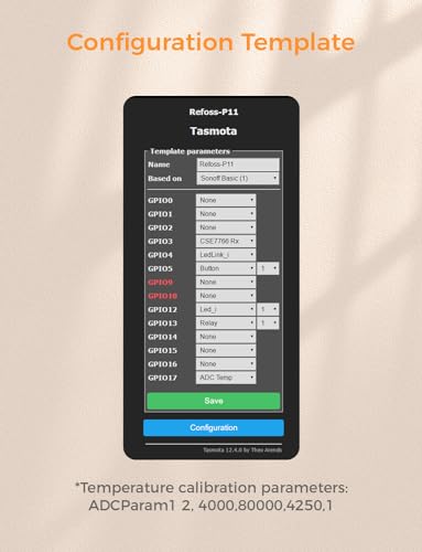 refoss tasmota prise de courant avec compteur électrique, mini wlan esp8266 prise de courant compatible avec home assistant, zwave, iobroker, mqtt, domoticz