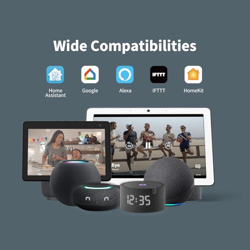 aqara détecteur de fumée connecté, nécessite aqara hub zigbee 3.0, sirène 85 db et indicateur led, alarme maison, autonomie de 10 ans, matter over bridge, compatible avec homekit, alexa, google home