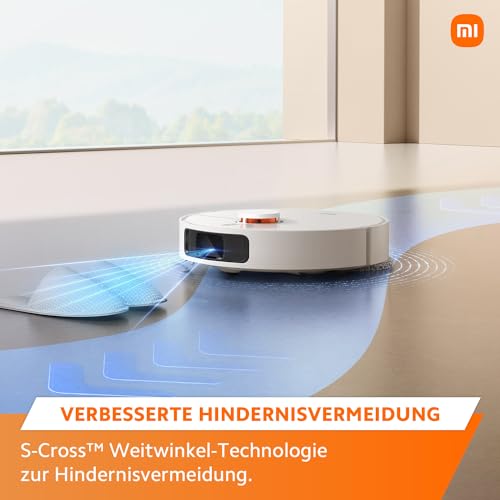 xiaomi robot vacuum x20+ aspirateur robot, station tout en un (puissance d'aspiration de 6000 pa ; 140 min autonomie ; autonettoyage, vidage, séchage et remplissage d'eau ; application/contrôle)