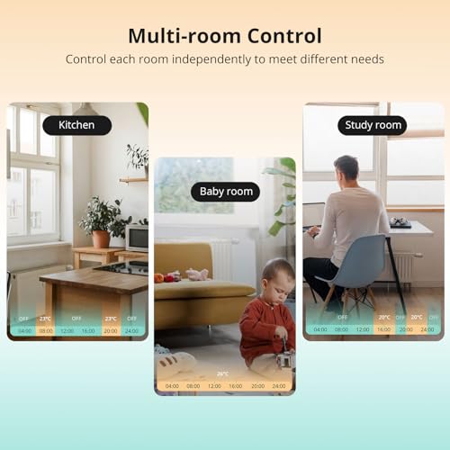 sonoff trvzb thermostatique connectée et intelligente, zigbee 3.0 vanne thermostatique radiateur, contrôle vocal, détection de fenêtre, compatible avec alexa/home assistant, requiert le hub zigbee