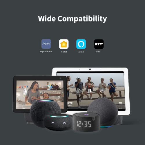 aqara détecteur de mouvement p1(version améliorée), nécessite un hub aqara, autonomie batterie 5 ans, délai de détection paramétrable, pour alarme et domotique, compatible avec homekit, alexa, ifttt