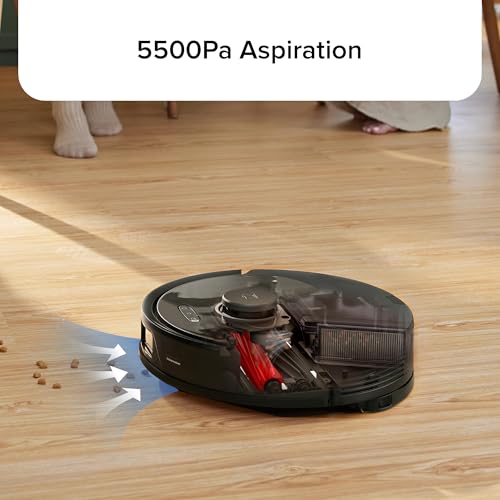 roborock q8 max aspirateur robot avec brosse duoroller, robot aspirateur laveur aspiration de 5 500 pa, robots aspirateurs avec navigation lidar, évitement des obstacles, cartographie multi niveaux