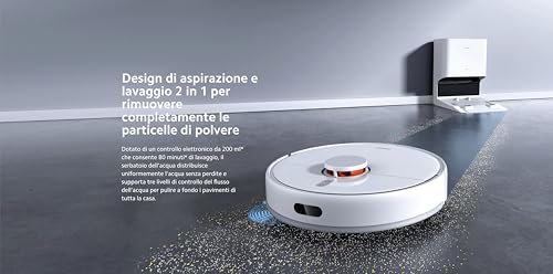 xiaomi robot vacuum x10, aspirateur intelligent, collecte rapide de la poussière, vidange automatique, nettoyeur laveur 2 en 1 efficace, jusqu’à 180 minutes de nettoyage en continu