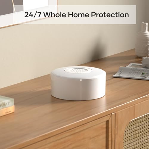 agshome alarme maison sans fil intelligent wifi alarme de porte, 1 alarme avec sirène, 5 capteurs de fenêtre et de porte, 2 télécommande, compatible avec alexa, google assistant