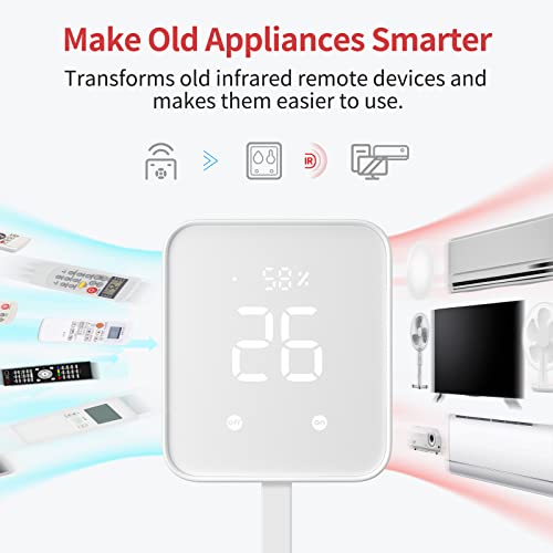 switchbot hub 2 thermomètre hygromètre wifi, télécommande ir, intelligente ainsi qu'un capteur de lumière. reliez au wi fi (2.4ghz), compatible avec alexa&google assistant