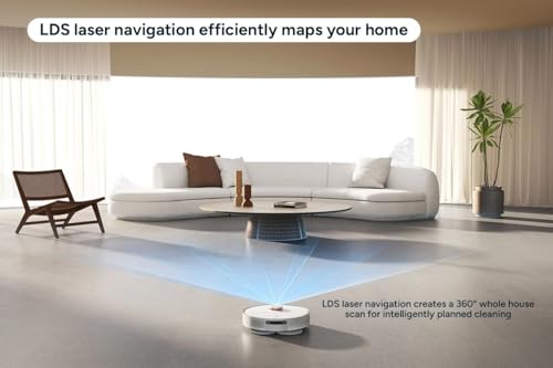 xiaomi robot vacuum x20+ aspirateur robot, station tout en un (puissance d'aspiration de 6000 pa ; 140 min autonomie ; autonettoyage, vidage, séchage et remplissage d'eau ; application/contrôle)