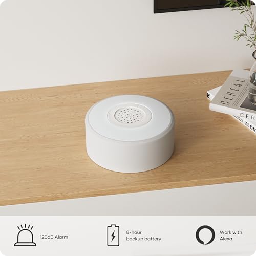 agshome alarme maison sans fil avec camera1080p pour des scénarios de sécurité intelligents, 120db alarme maison connectée 2.4ghz, kit alarme maison sans fil avec camera 9pack compatible avec alexa