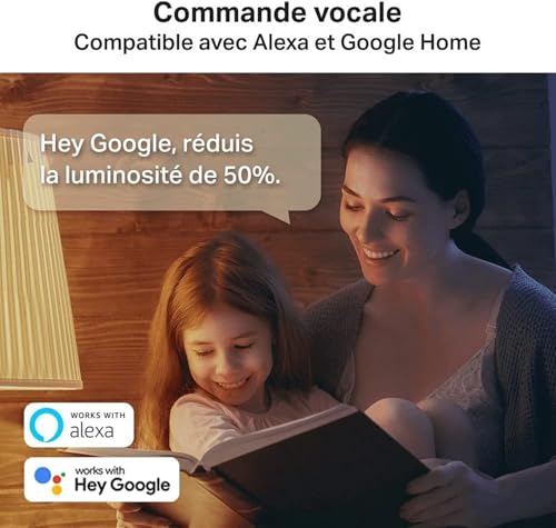tapo ampoule connectée wifi, ampoule led e27 multicolore 2500k 6500k, dimmable 8.7 w 806lm, compatible avec alexa et google home, commande vocale, economie d'énergie, tapo l530e(2 pack)