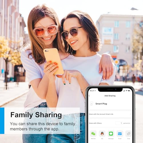 antela prise connectée alexa 16a 2,4/5ghz wifi mesure de consommation Électrique compatible avec google home, smart life app, horaires et minuterie, 4pcs blanc