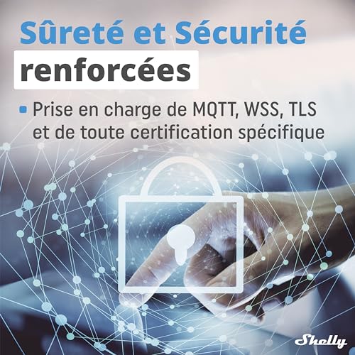 shelly plus 1 relais interrupteur connecté 16a, wi fi & bluetooth, contacts secs, commande à distance porte de garage, éclairage, alexa & google home, app ios android, aucun hub requis
