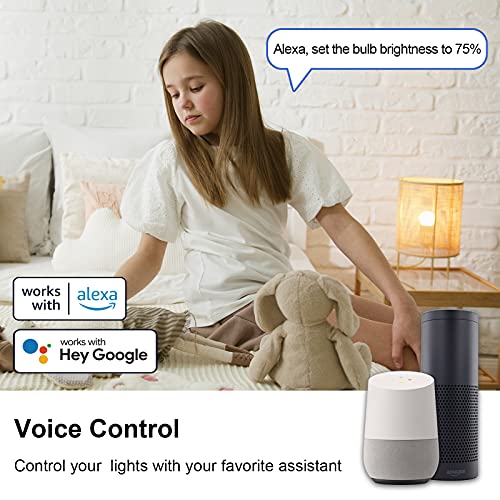 antela ampoule connectée wifi led e14 ampoule intelligente compatible avec alexa et google home, télécommande, commande vocale, couleur dimmable, aucun concentrateur requis, 2 pcs