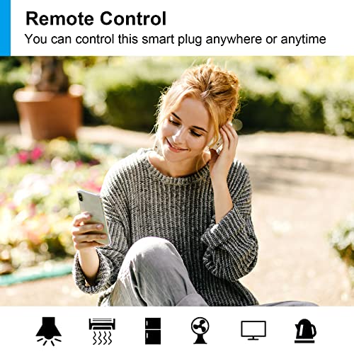 antela prise connectée wifi 16a 3680w mesure de consommation Électrique, prise intelligente compatible avec alexa/google home, app contrôle, horaires et minuterie