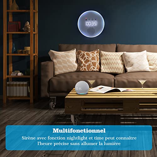 yiseele alarme maison sans fil, 5g wifi systèmes sécurité pour la maison avec app, 16 pièces kit alarme avec 120db sirène – pour camping car, garage, bureau, compatible avec alexa, google