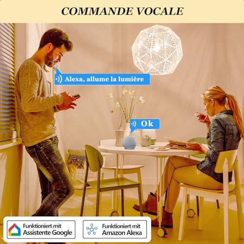surfou prise connectée zigbee 3.0 avec minuteur et contrôle vocal, mesure consommation electrique, smart plug compatible avec philips hue, alexa, google home, hub connecté requis (2 packs)