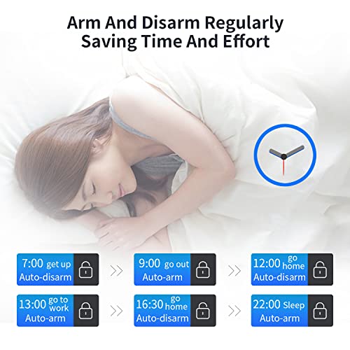 système d'alarme domestique sans fil, wifi, gsm, composeur, 100 zones, application (smart life tuya), compatible google home et alexa