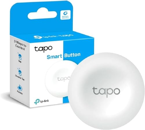 tapo interrupteur connecté tapo s200b, actions intelligentes, contrôle des appareils intelligents avec bouton, alarme en un clic, compatible avec alexa et google home, tapo hub requis