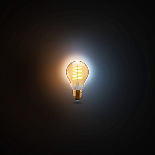 innr e27 smart filament ampoule led, zigbee e27 ampoule connectée, led intelligente à intensité variable, fonctionne avec hue*/ home assistant/homey/alexa, blanc chaud à blanc froid, 610lm, 1 pack