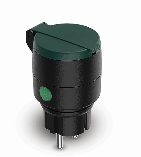 innr prise connectée exterieur zigbee, outdoor smart plug. fonctionne avec innr, philips hue*, alexa, hey google (hub connecté requis), prise programmable exterieure ip44, etanche, 10a, 2300w, osp 210