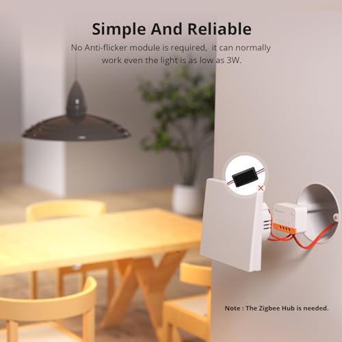 sonoff zbminil2 zigbee interrupteur intelligent (aucun fil neutre requis), 6a/1440w, 2 way smart switch, compatible avec alexa, google home, home assistant, sonoff zigbee hub requis (4 pack)