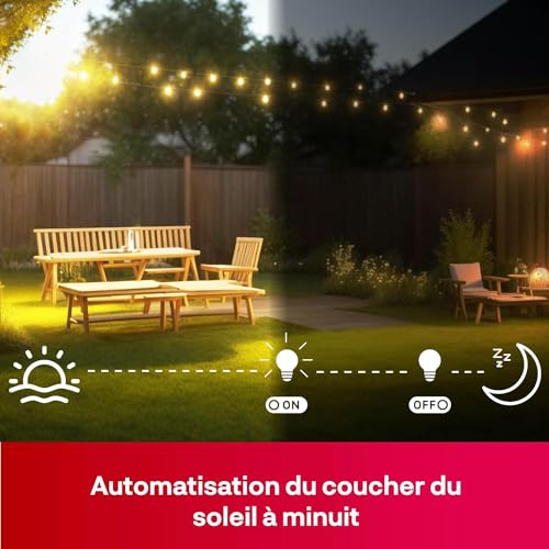 innr prise connectée exterieur zigbee, outdoor smart plug. fonctionne avec innr, philips hue*, alexa, hey google (hub connecté requis), prise programmable exterieure ip44, etanche, 10a, 2300w, osp 210