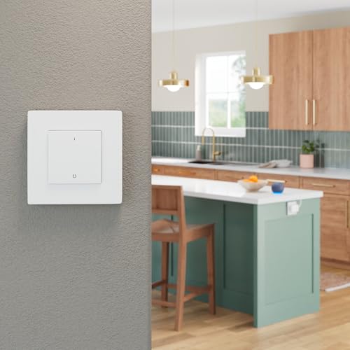 amazon basics interrupteur intelligent, 2 voies, fonctionne avec alexa, pas de hub requis, blanc