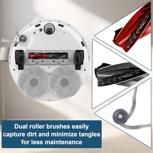 heykewi kit d'accessoires pour roborock qrevo curve/qrevo curv/qrevo edge robot aspirateur (20 accessoires)