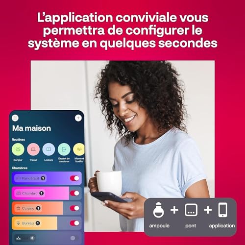 innr zigbee ruban led connecté 2m, fonctionne avec hue* et alexa (pont requis), bande led blanche chaude à froide, bandeau led rgb, lightstrip, bande lumineuse led autocollante, 1000 lm
