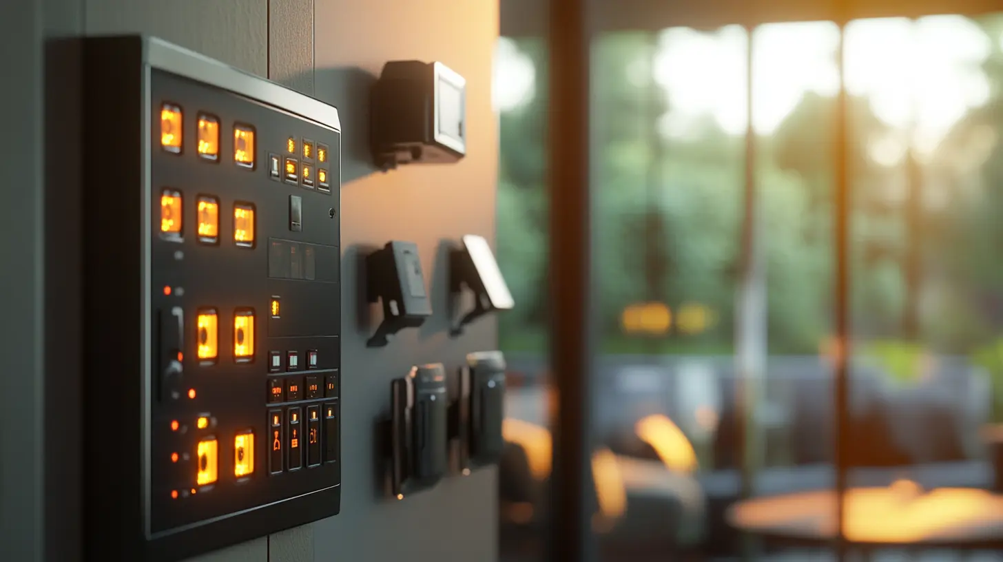 Gestion intelligente de la sécurité : alarme, caméra et capteurs connectés.