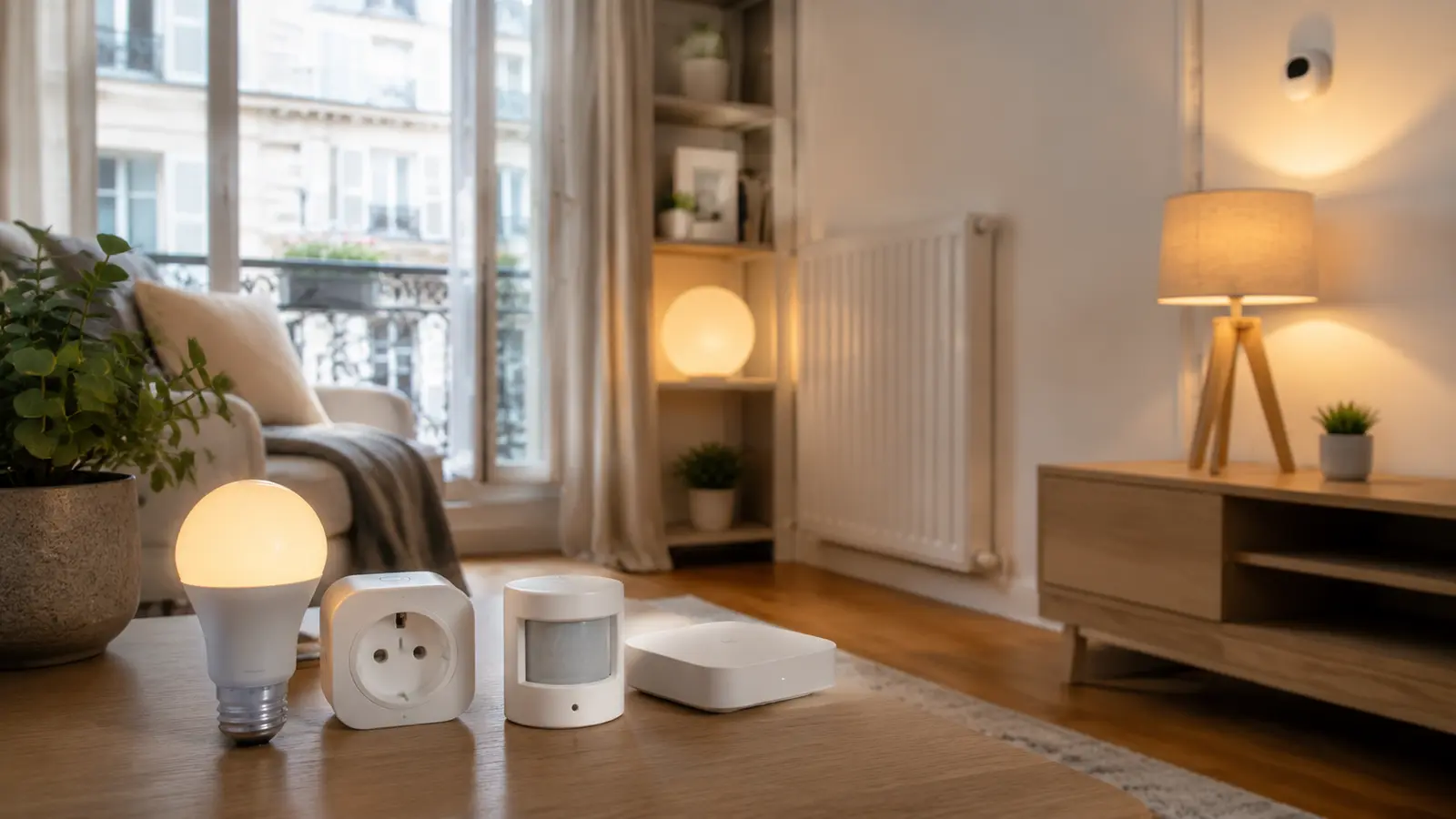 Kit domotique abordable dans un appartement lumineux