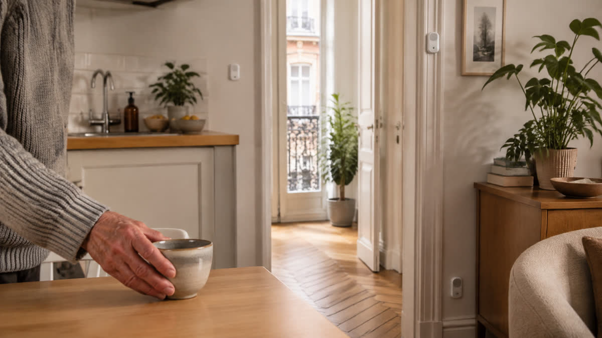 Aider un parent âgé sans caméra : 8 capteurs domotiques vraiment utiles